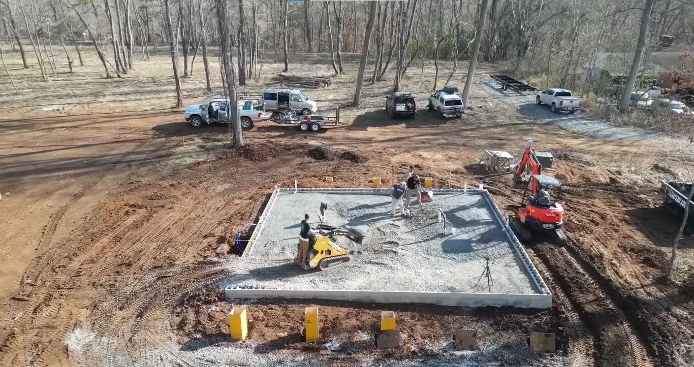 foundation and concrete